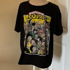 My Hero Academia Black Graphic T-Shirt